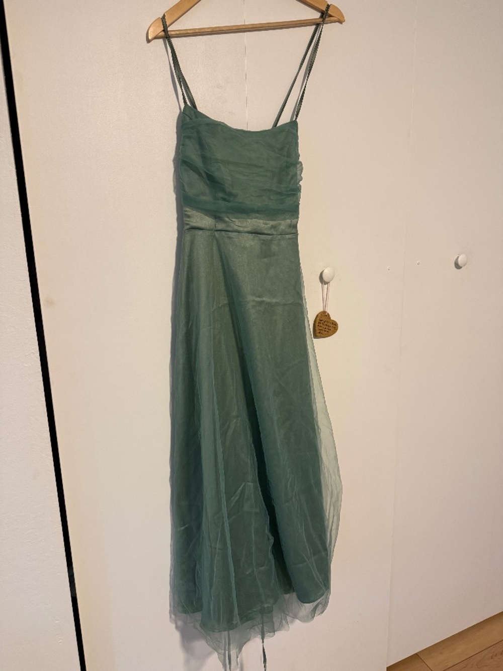 bridesmaid or wedding dress, sage green